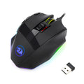 Black Redragon M801P wireless gaming mouse with multiple buttons and ergonomic shape