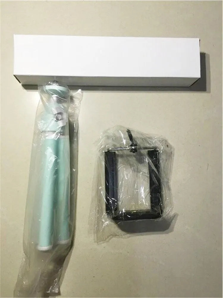 Desktop phone holder with two-section adjustable bracket in black or silver colour