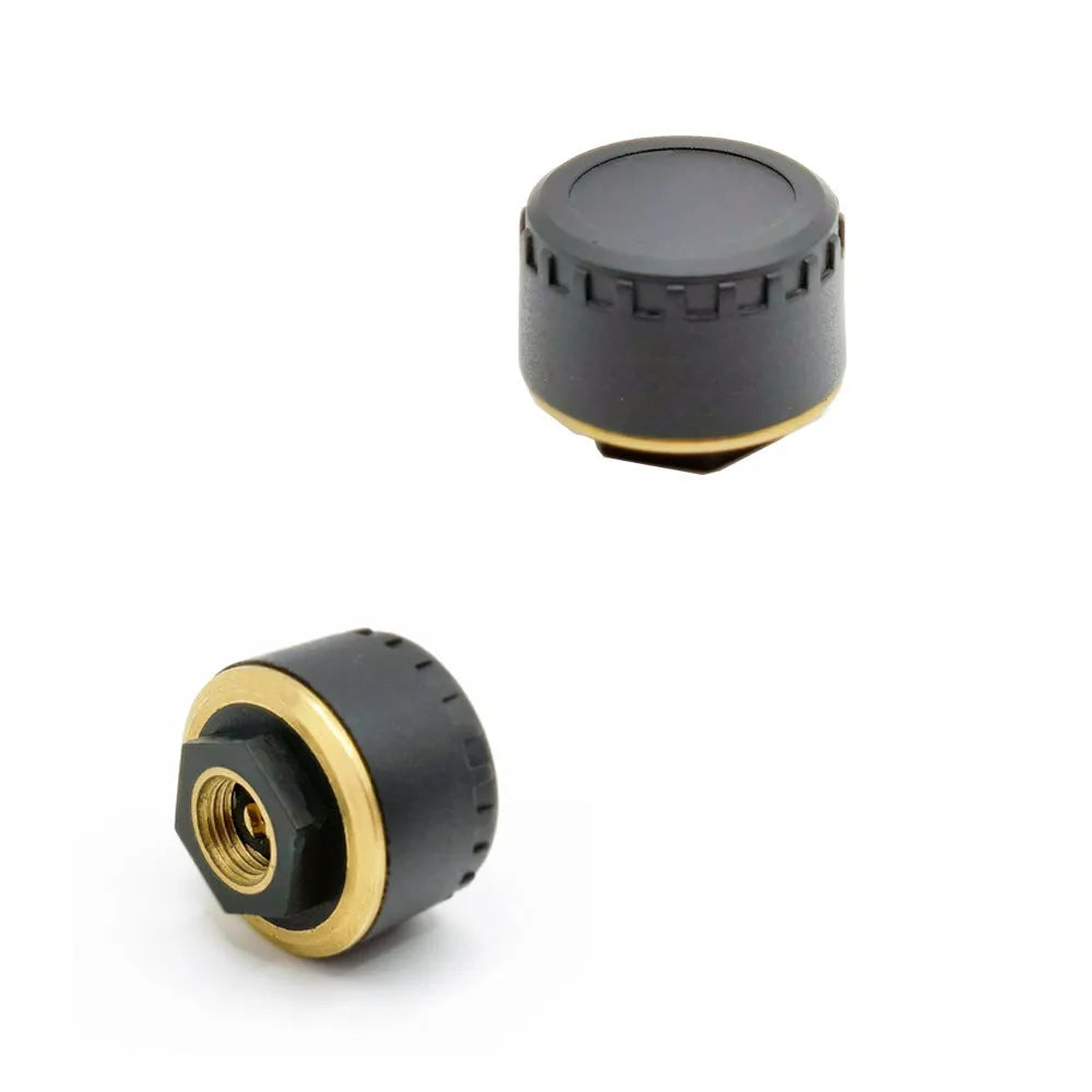 Bluetooth tyre pressure monitoring system with four wireless sensors and mobile phone display