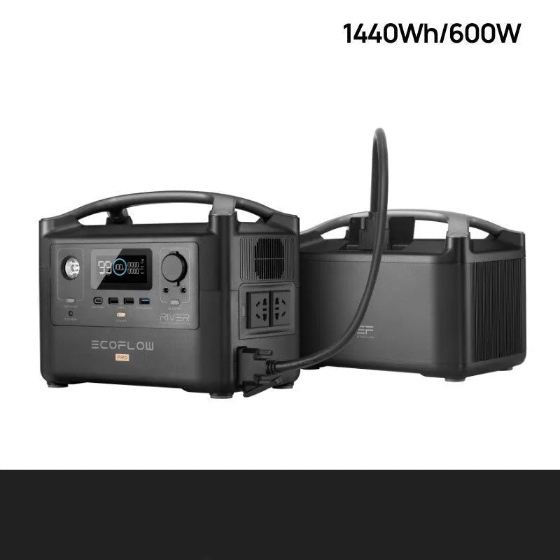 Rui Pro 720Wh portable power station with display screen and multiple output ports.