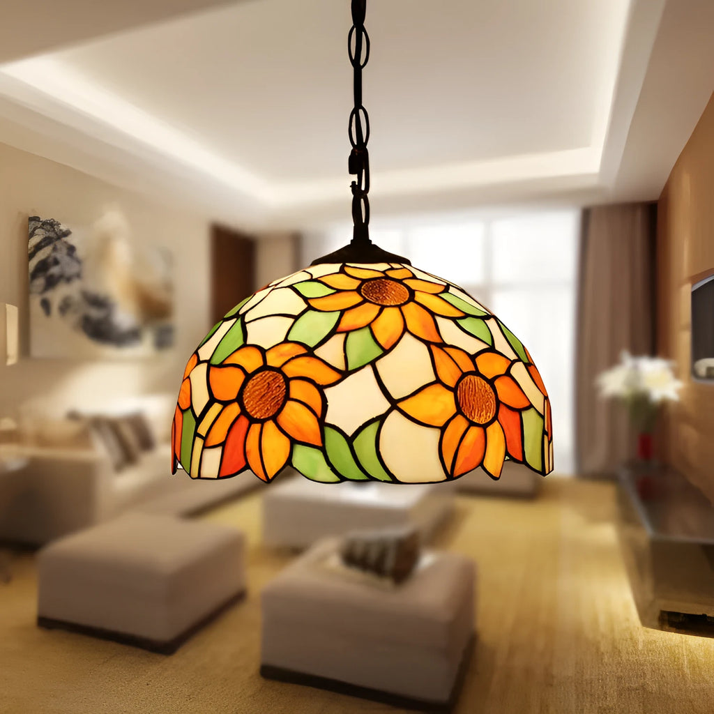 European baroque chandelier with coloured glaze finish and abstract design