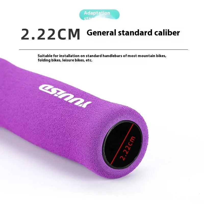 Mountain bike sponge handle cover pair in black purple or biange colour with 41g ultra-light weight