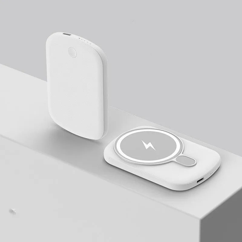 Magsafe magnetic wireless power bank in various colours with compact 94mm by 66mm dimensions