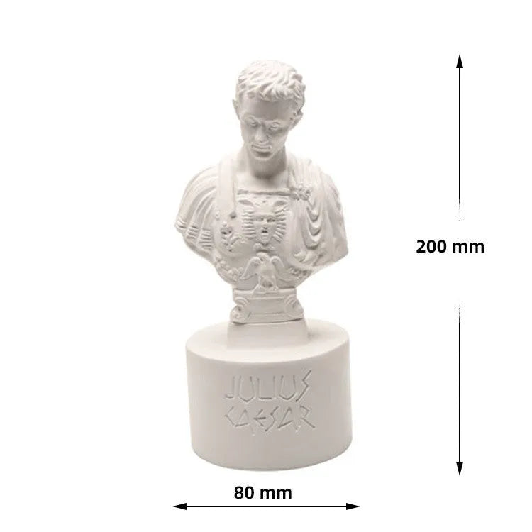 White synthetic resin American creative character modelling pen holder for desk organisation