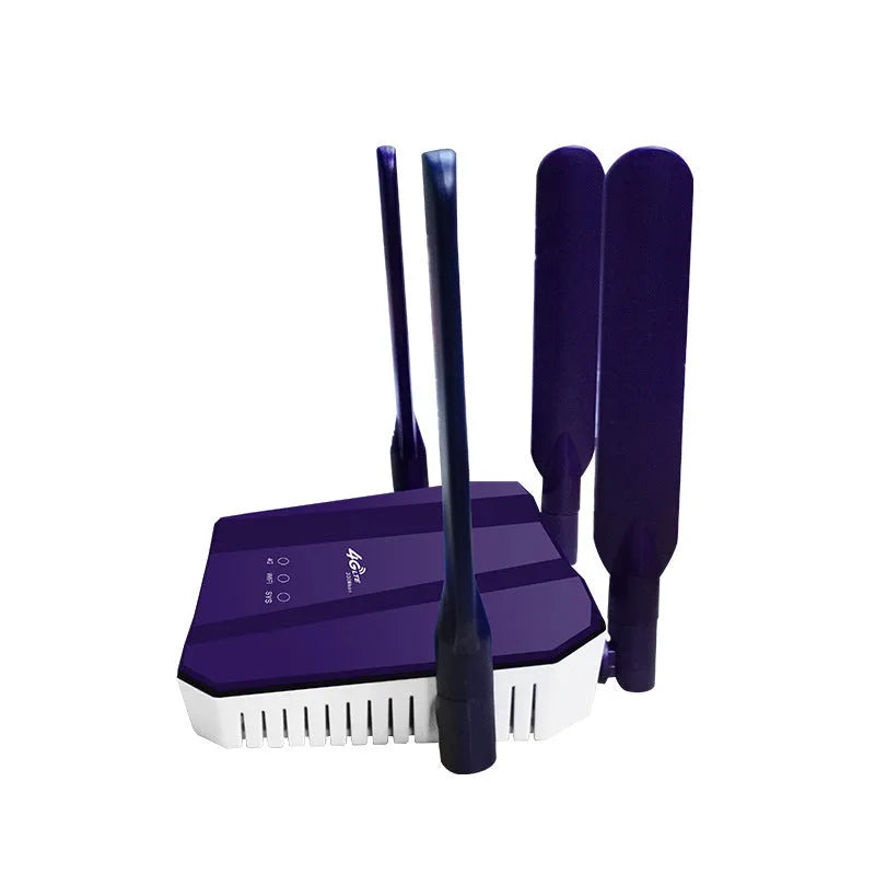 Blue 4G all netcom dual mode router with four extended antennas