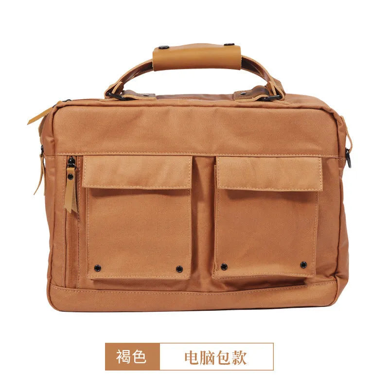 DPark single shoulder sling laptop bag in black, brown, and khaki colours for 14-15 inch laptops
