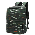 Double layer insulated waterproof backpack in Oxford cloth with 22L capacity available in camouflage and solid colours