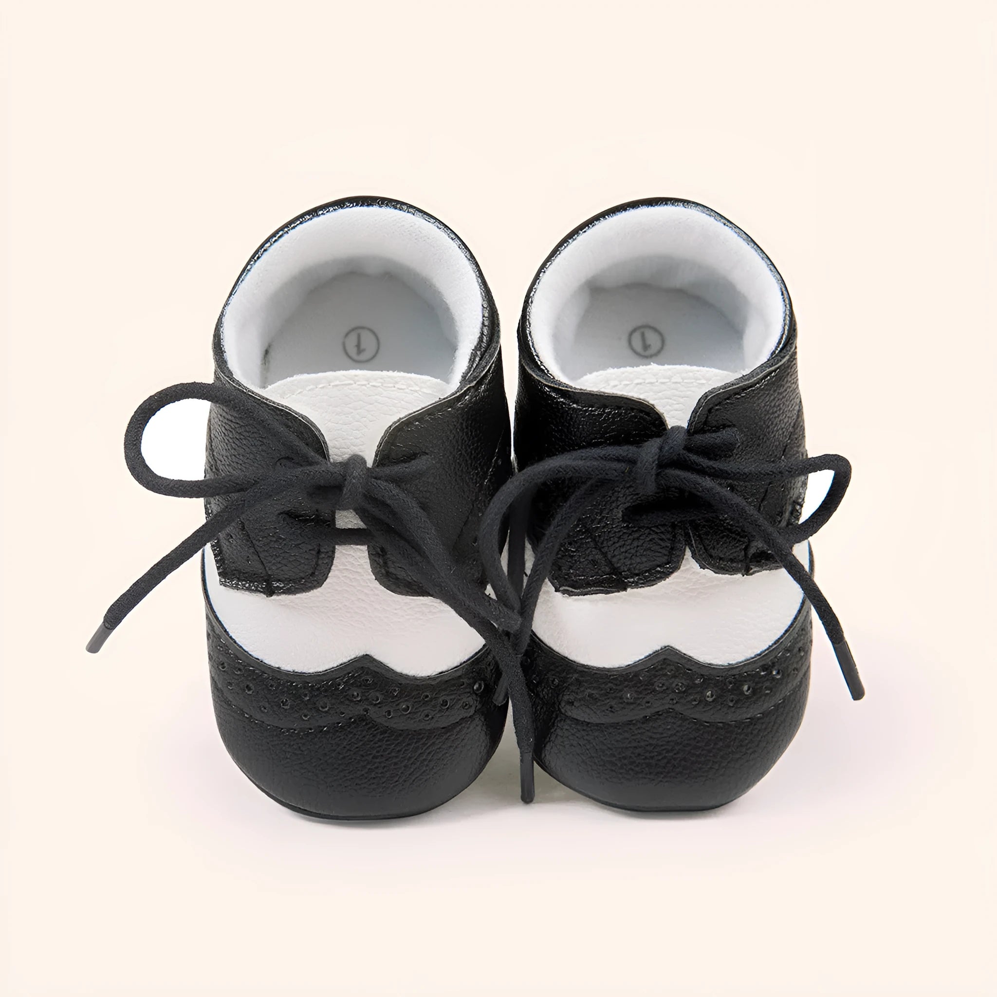 Vintage style baby soft sole walking shoes in synthetic leather available in multiple colours