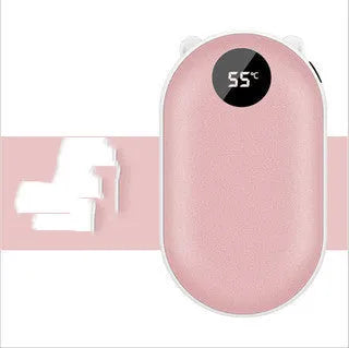 Compact rechargeable hand warmer with power bank function in multiple colour options