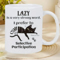 Creative ceramic 11oz thermal transfer mark cup with full-wrap picture design