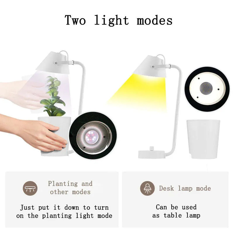 White desktop hydroponic plant growth machine for soilless cultivation