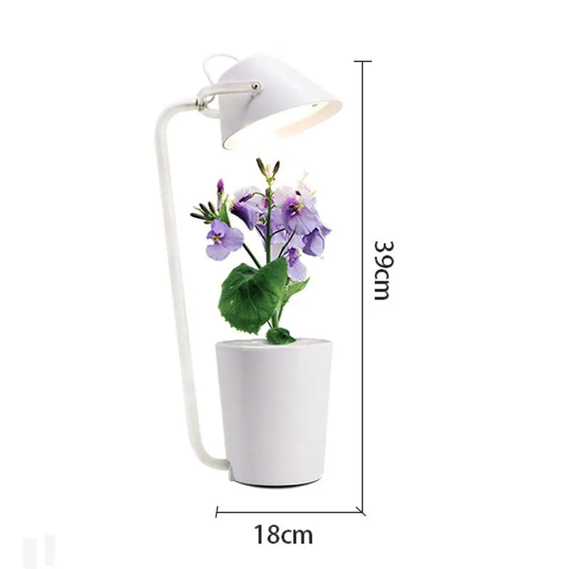 White desktop hydroponic plant growth machine for soilless cultivation