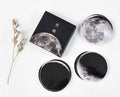 Moon sticker set 45 pieces paper 40mm round lunar theme