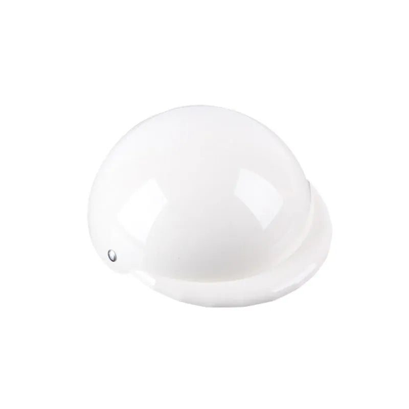 Plastic dog motorcycle helmet in solid colours with Japanese South Korean style design