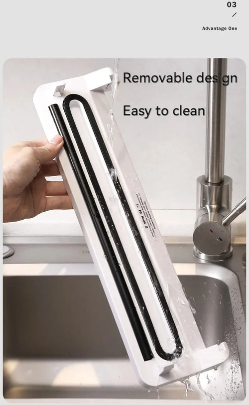 Black automatic vacuum sealer machine for household food preservation with compact design