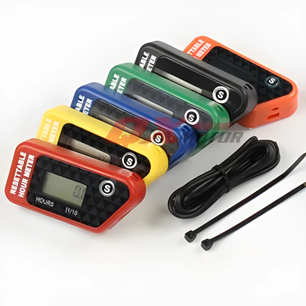 Black YSDS waterproof LCD maintenance timer for engines