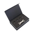Black Bluetooth 5.0 external tire pressure monitor body sensor with IP67 waterproof rating and 100-1300kPa range
