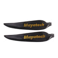 Black nylon folding paddle with quick-disassembly fittings shown in folded position.