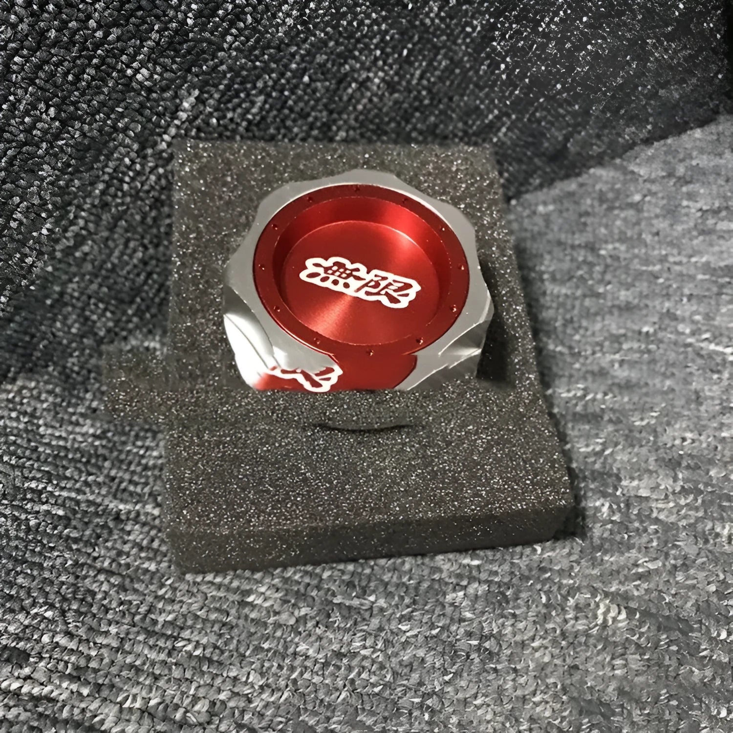 Aluminium alloy oil filter cap for Honda cars in red, blue, silver, black, purple, and gold colours