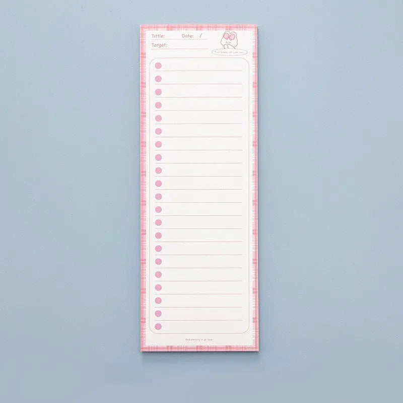 Creative sticky note pad with animal designs and ruled options in seven colour variations