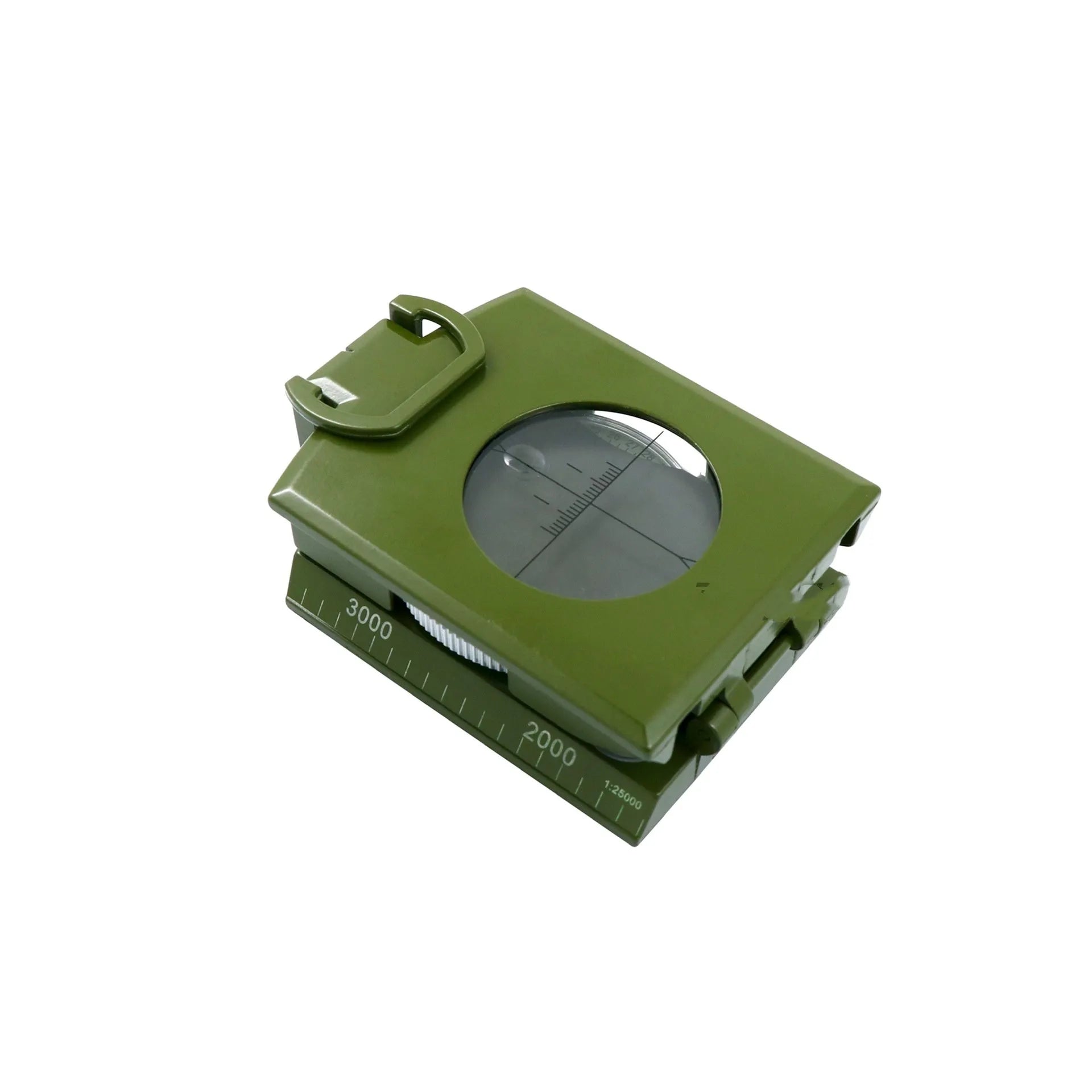 K4074 metal outdoor compass with hanging rope showing 10cm dimensions for camping navigation
