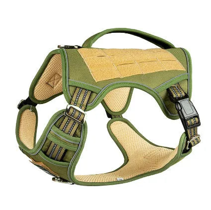 Tactical dog chest strap harness in Oxford cloth for working patrol and search rescue dogs