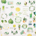 Cartoon decorative stickers for children's journals in 9 colour themes including Girl Age and Bubble Comic