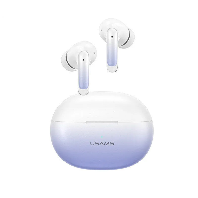 Wireless in-ear gaming headset in gradient blue colour with low-latency Bluetooth 5.0 connectivity