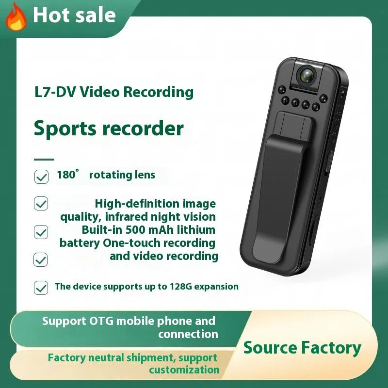 L7 model HD home security camera recorder with WiFi and infrared night vision