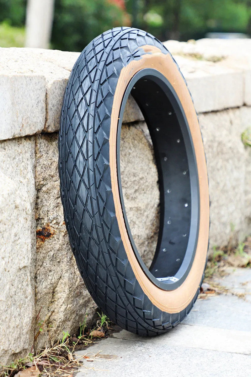 Brown skin edge replacement tyre for snowmobile and electric beach car with 20-inch diameter