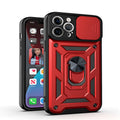Sergeant sliding window mobile phone case with magnetic bracket in multiple colour options