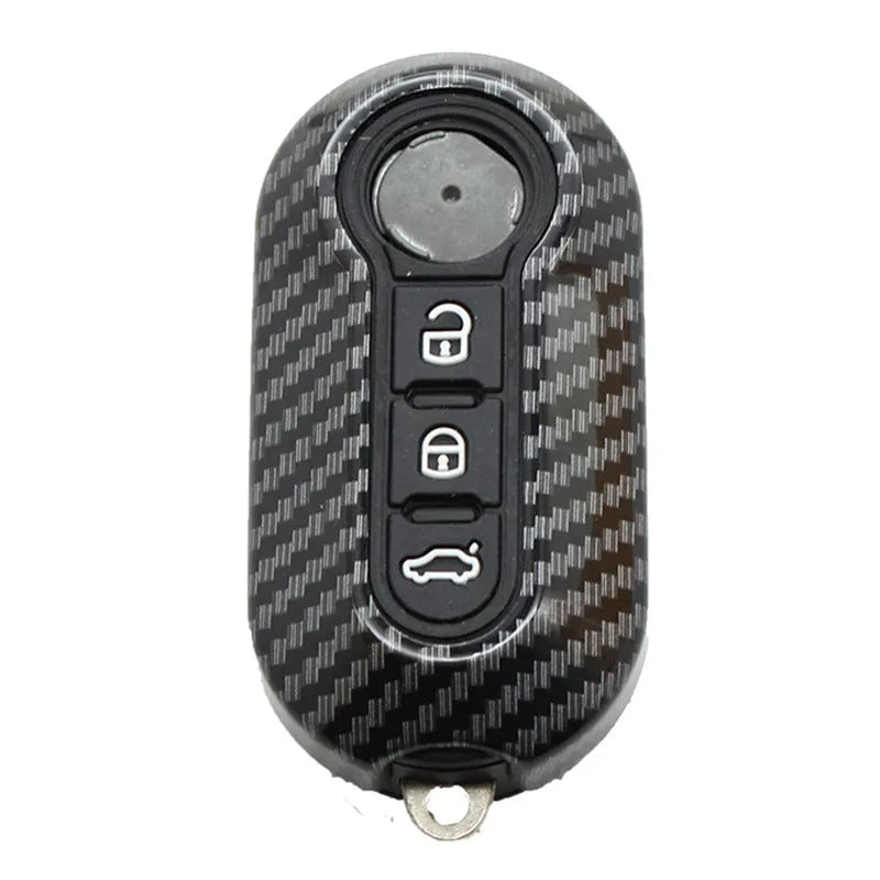 Black ABS plastic key shell case for Fiat 500 Boyue Ottimo Viaggio remote key