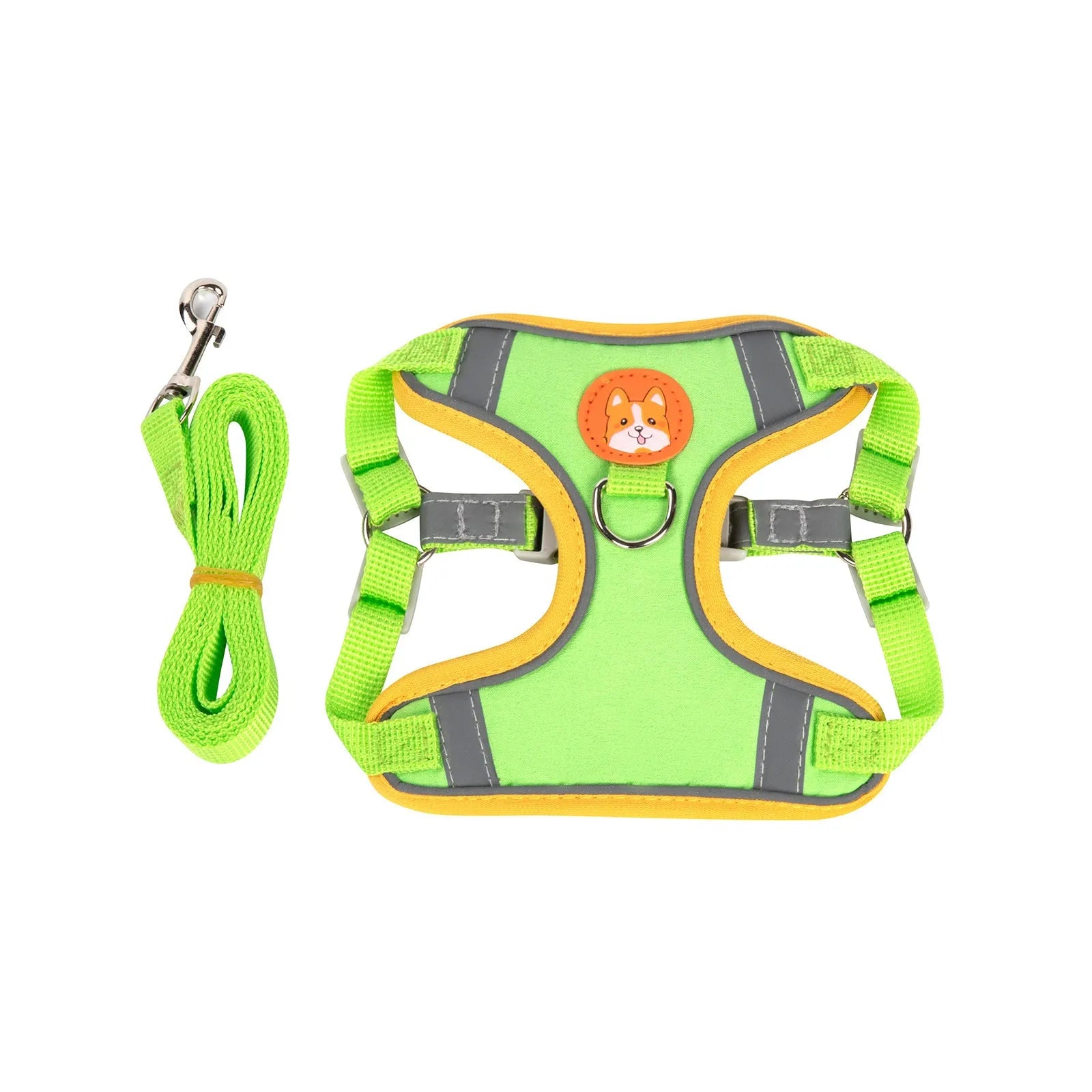Adjustable dog haulage rope harness in multiple colours and sizes for pet control