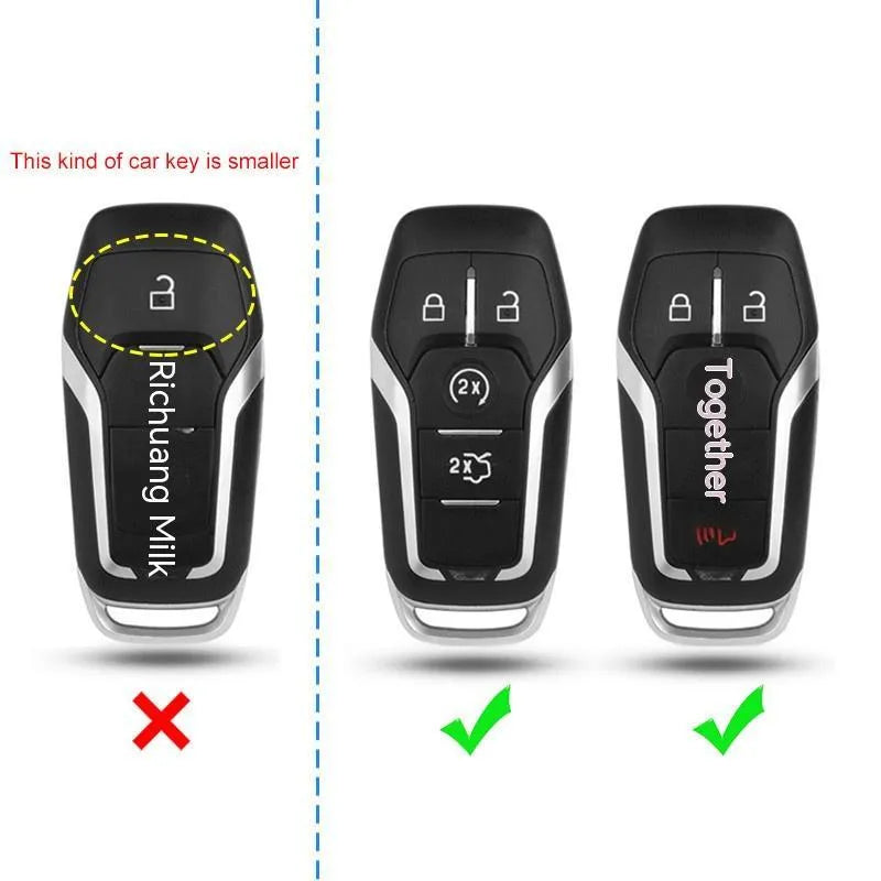 Plastic car key remote protective shell shown in single shell and buckle style options