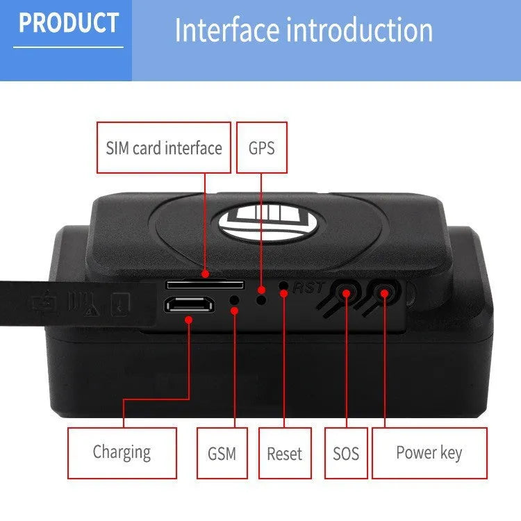 4G TK202A car satellite positioning and tracking locator with ABS casing and compact size