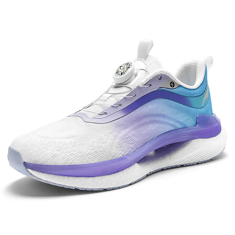 Men's high-top breathable running sneaker in a choice of colours with a mesh upper and buckle fastening.