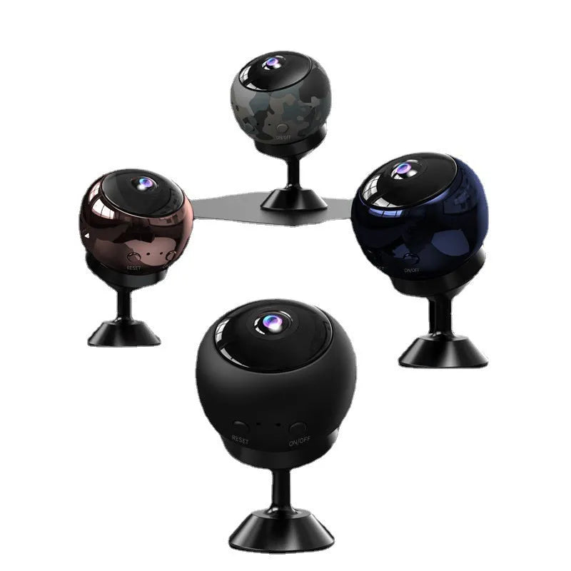 1080p wireless WiFi security camera with ABS plastic housing and 3.6 degree lens