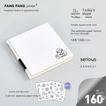Square girl heart diary notebook with checkered pages, stickers, and colourful cover options