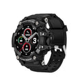 T6 Tactical Rugged Smart Watch in black or green with a 1.3-inch screen on an anti-sweat strap.