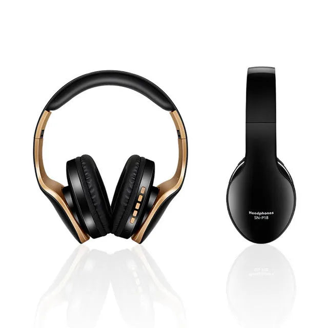 HobbyLane Bluetooth headset with 40mm driver in Black colour option on white background