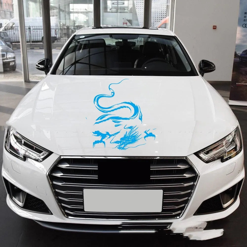 Dragon design car body sticker for front end modification measuring 50x36cm
