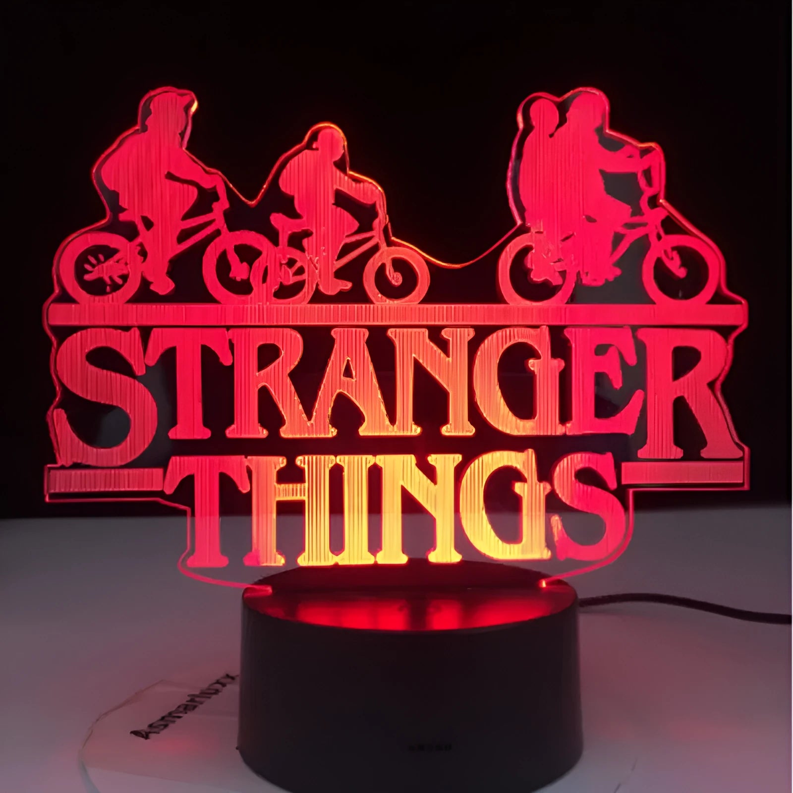 LED touch lamp with acrylic lampshade in 16-colour remote control model for corridor use