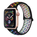 Silicone sports wristband with adjustable buckle closure in multiple colour options