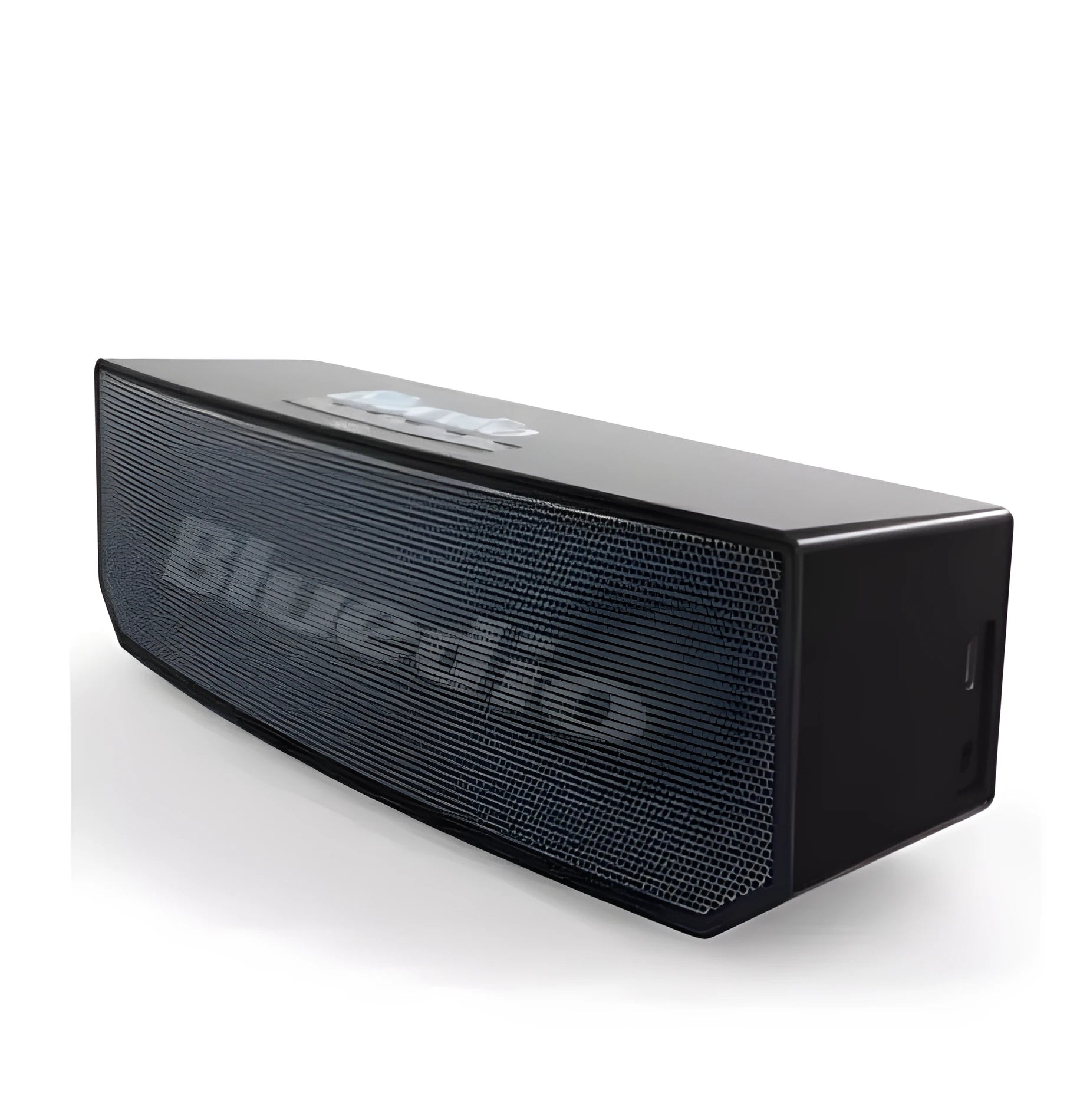BS-6 black compact rectangular Bluetooth smart speaker on a surface.