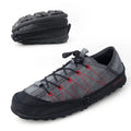 Portable folding outdoor hiking shoes with side zipper in orange, black or grey colour options