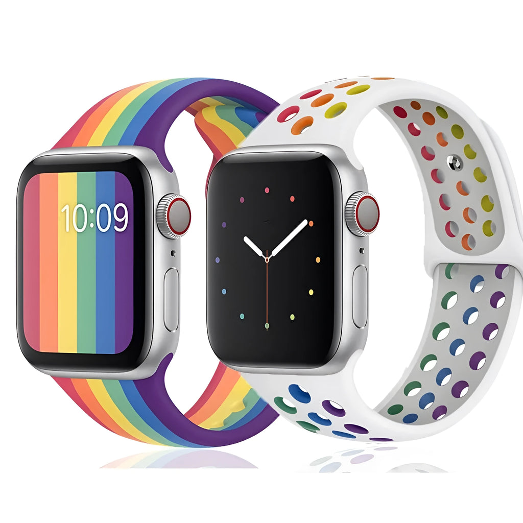Silicone sports wristband with adjustable buckle closure in multiple colour options