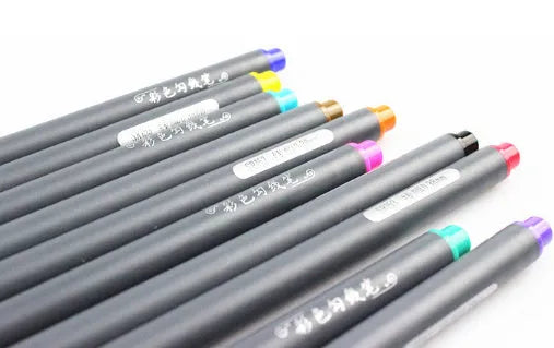Hook line pen technical drawing tool with 0.38mm tip and syringe colour system