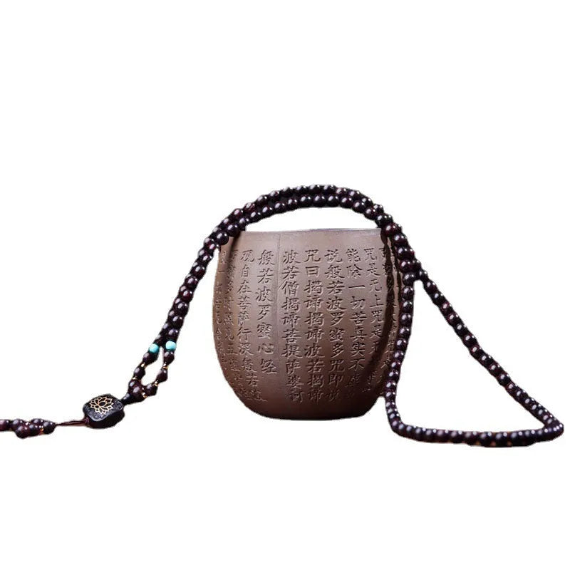 Zambia rosewood bead bracelet with 108 flat lotus pendant beads for DIY jewellery making