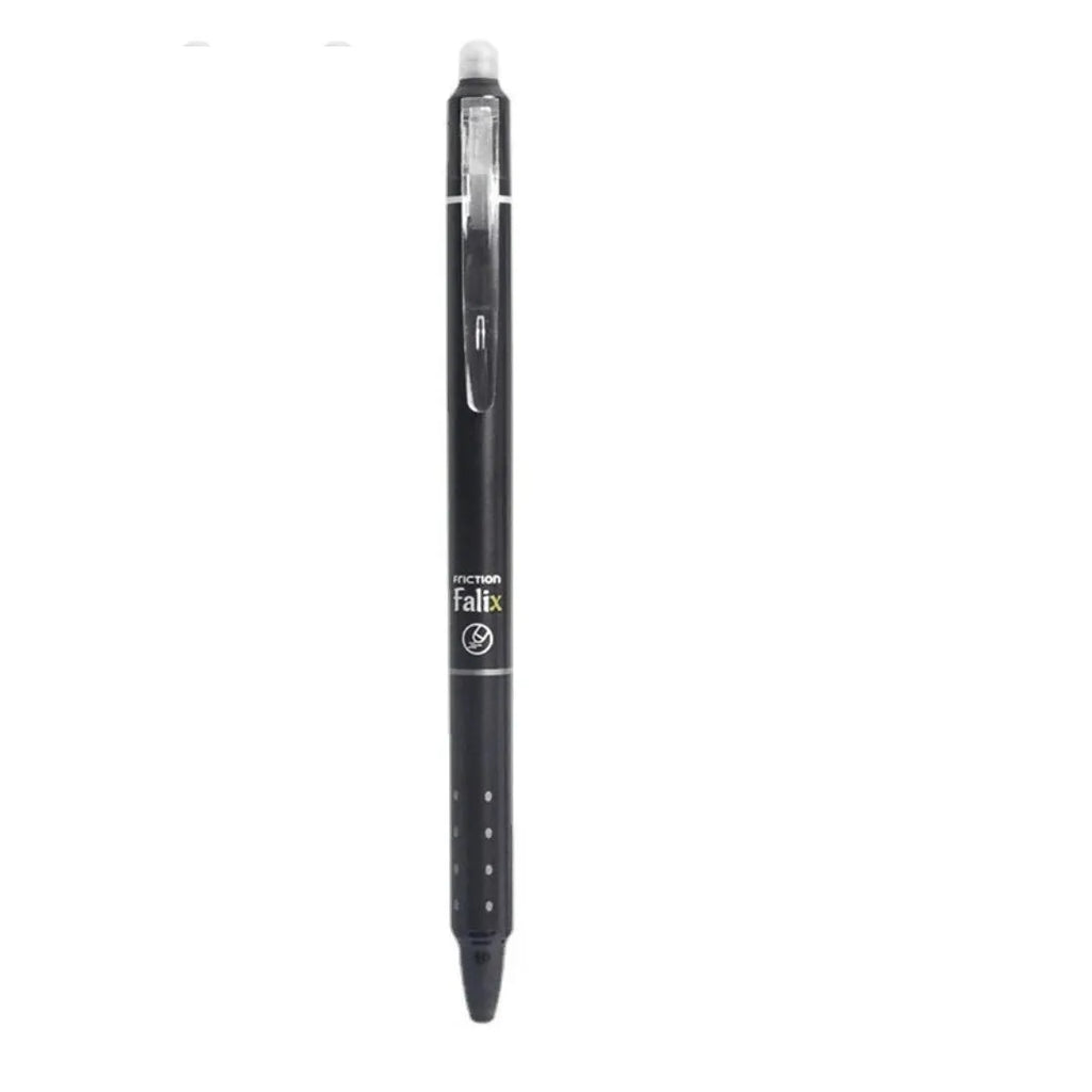 Blue and black 0.5mm erasable push gel pen for school students