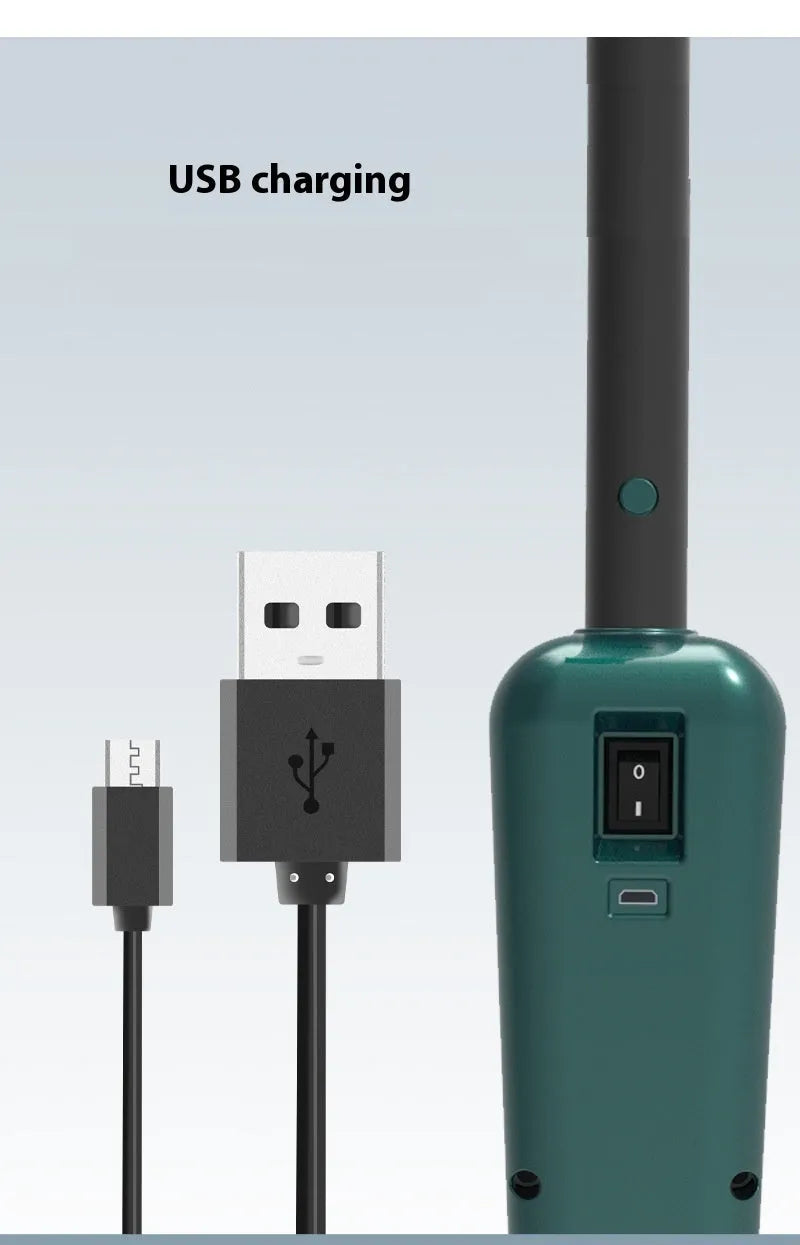 Lazy Wireless Home Sweeping and Mopping All-in-One Machine in S5 Green colour on a hardwood floor.